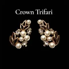 ジャンク⭐️クラウントリファリ　ヴィンテージイヤリング　コスチュームジュエリー