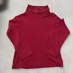 5歳　GYMBOREE バーガンディ ラインストーン付きタートルネック