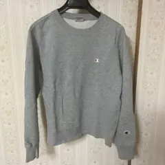 Champion グレー クルーネック トレーナー S