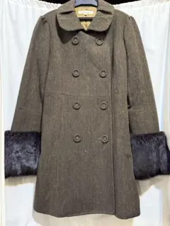 値下げGreenlabelrelaxingユナイテッドアローズファー付きコート①