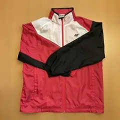 YONEX フード付きジャケット 赤黒　L