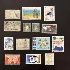 外国切手　使用済み