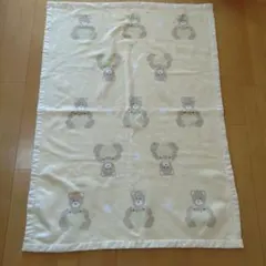 ホットマン　クマ柄　綿100毛布