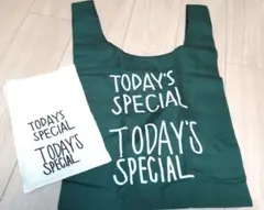 新品未使用⭐️TODAY‘S SPECIAL エコバッグ ディープグリーン⭐️
