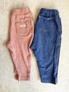 ストレッチ素材 カジュアルパンツ 2点セット