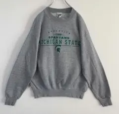 Lee スウェット カレッジロゴ 長袖 トレーナー スウェット グレー