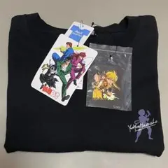 幽遊白書 プリントTシャツ 飛影 ステッカー付き ブラック Lサイズ