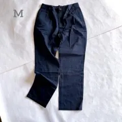 アースミュージックアンドエコロジー　タック入りパンツ　チノパン ネイビー　M
