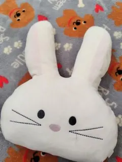子ども用　うたた寝クッション　うさぎ　カー用品　お昼寝