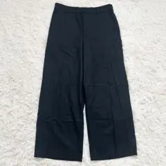 2022 23区　大きいサイズ 3XL ウールミルドストレッチ ワイドパンツ 黒