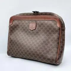 良品⭐️CELINE セリーヌ クラッチバッグ　マカダム柄　トリオンフロゴ