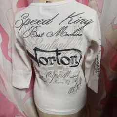 Norton 刺繍ロゴ 7分袖 カットソー トップス