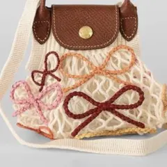 完売　LONGCHAMP ル　プリアージュ　マダガスカル　コラボ　バッグ リボン