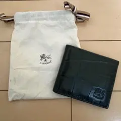 イルビゾンテ　クロコ型押し　二つ折り財布