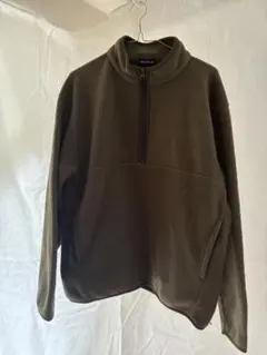 UNIQLO オリーブ フリースジャケット ハーフジップ