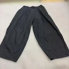 雑貨さんで購入　ブラック ワイドパンツ コットン混紡