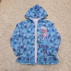 エルサ フード付きパーカー 水色