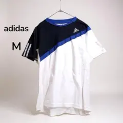 adidas アディダス Tシャツ クルーネック スポーツウェア 白 M ドライ