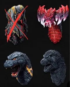 一番くじ ゴジラ E賞モンスターヘッドマグネット　3体セット
