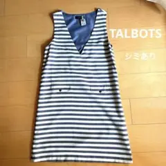 TALBOTS ストライプ ワンピース Sサイズ