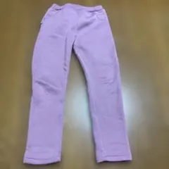 裏起毛ピンク紫色ロングパンツ120cm