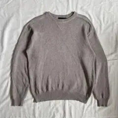 Croft&Barrow　コットンニット 前V ベージュ