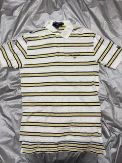90s POLO SPORT ストライプ ポロシャツ M
