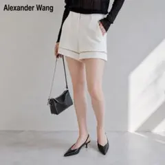 Alexander Wang サスペンション カットアウト ショートパンツ　白のサムネイル