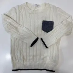 GLOBAL WORK ケーブルニットセーター S