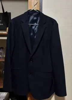 テーラードジャケット メンズ ネイビー 無地 シンプル