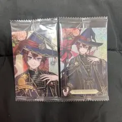 ツイステ ウエハース7 リドル・ローズハート ノーマル 箔押し 2枚セット