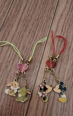 ディズニー ペアストラップ 2個セット