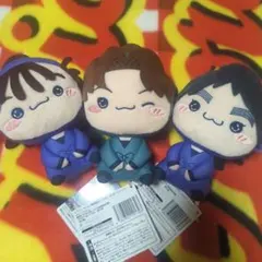 新品・未使用☆忍たま乱太郎☆もちぴこぬいぐるみ☆第５弾3種類セット☆