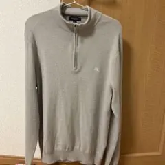 BURBERRY ジップアップ ニット L