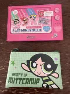 パワーパフガールズ フラットミニポーチ