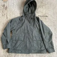 オリーブグリーン フード付き マウンテンパーカー S