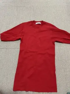 THE SHINZONE 五分袖ニット レッド