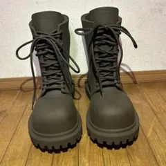 BALENCIAGA】ステロイドブーツ レースアップ ラバー 44 - メルカリ
