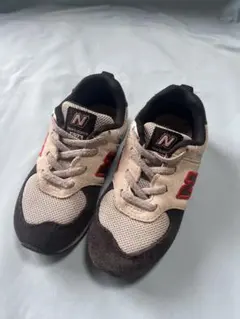 15ニューバランス キッズ スニーカー 574 グレー ブラック ID574