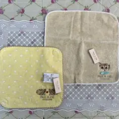 ポール＆ジョー　タオルハンカチ　ネコ　猫