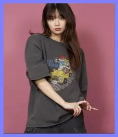 unrelaxing☆未使用☆ヴィンテージ風アメコミ風オーバーサイズTシャツXLのサムネイル