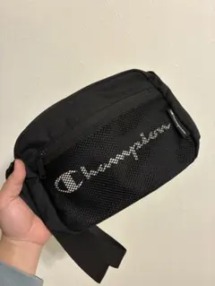Champion ブラック ショルダーバッグ