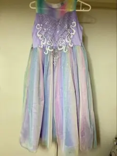 レインボーカラー ドレス 150cm スパンコール装飾のサムネイル