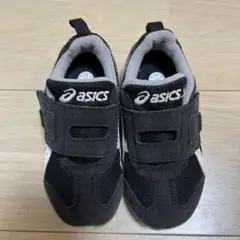 asics 16.0 黒 スニーカー ベルクロストラップ