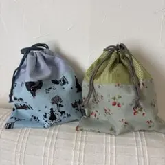 コップ入れ巾着袋　女の子向け 2点セット❣️プラス1枚オマケ付き♡