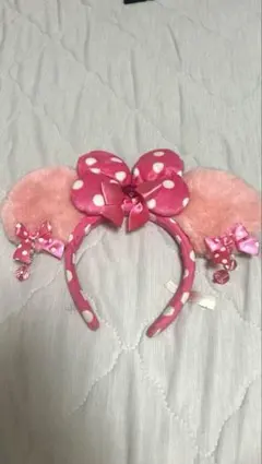 ディズニー ピンクリボン イヤリング カチューシャ