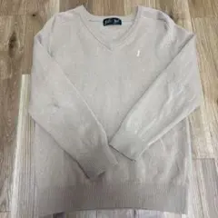 EAST BOY ベージュ Vネック ニットセーター　11