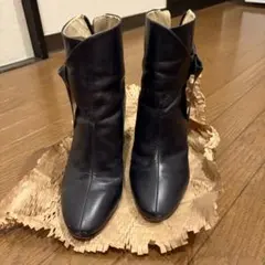ZARA ブーツ　ネイビー　38