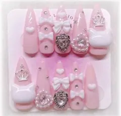 ネイルチップ 地雷系 量産型 ねこ 平成女児 つけ爪