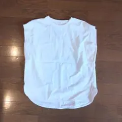 GU ノースリーブ　カットソー　ホワイト　M